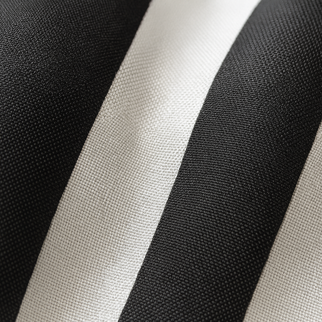 Matière en Oxford imperméable noir et blanc