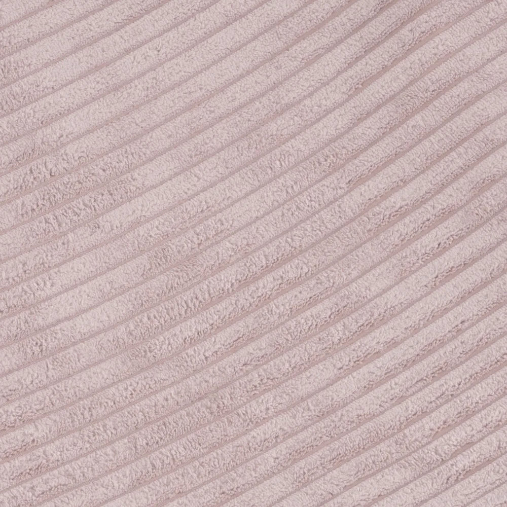 Pouf de sol rose vif en velours côtelé pour enfant