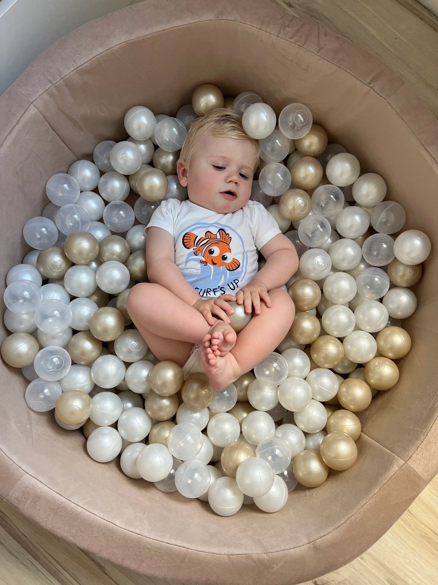 Piscine a balle marron en coton