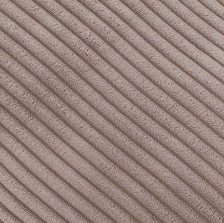 LoungeBear - Pouf Haricot marron en velours côtelé | 120x80cm