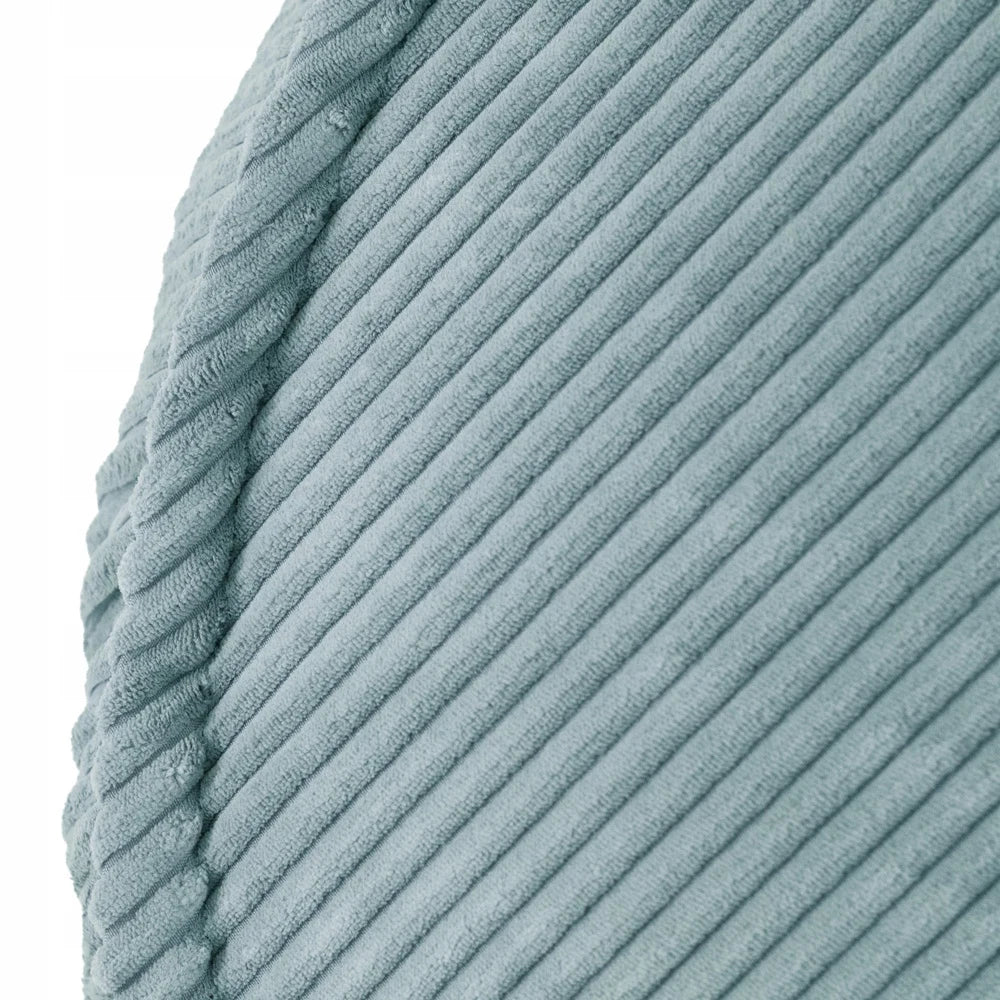 Coter du pouf ours bleu en velours côtelé 