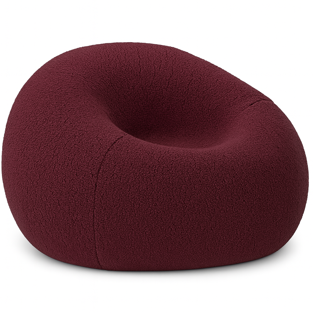 Loomi - Pouf poire Mauve classique en laine