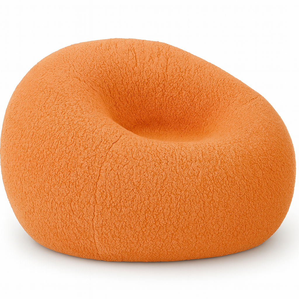 Loomi - Pouf poire Orange classique en laine