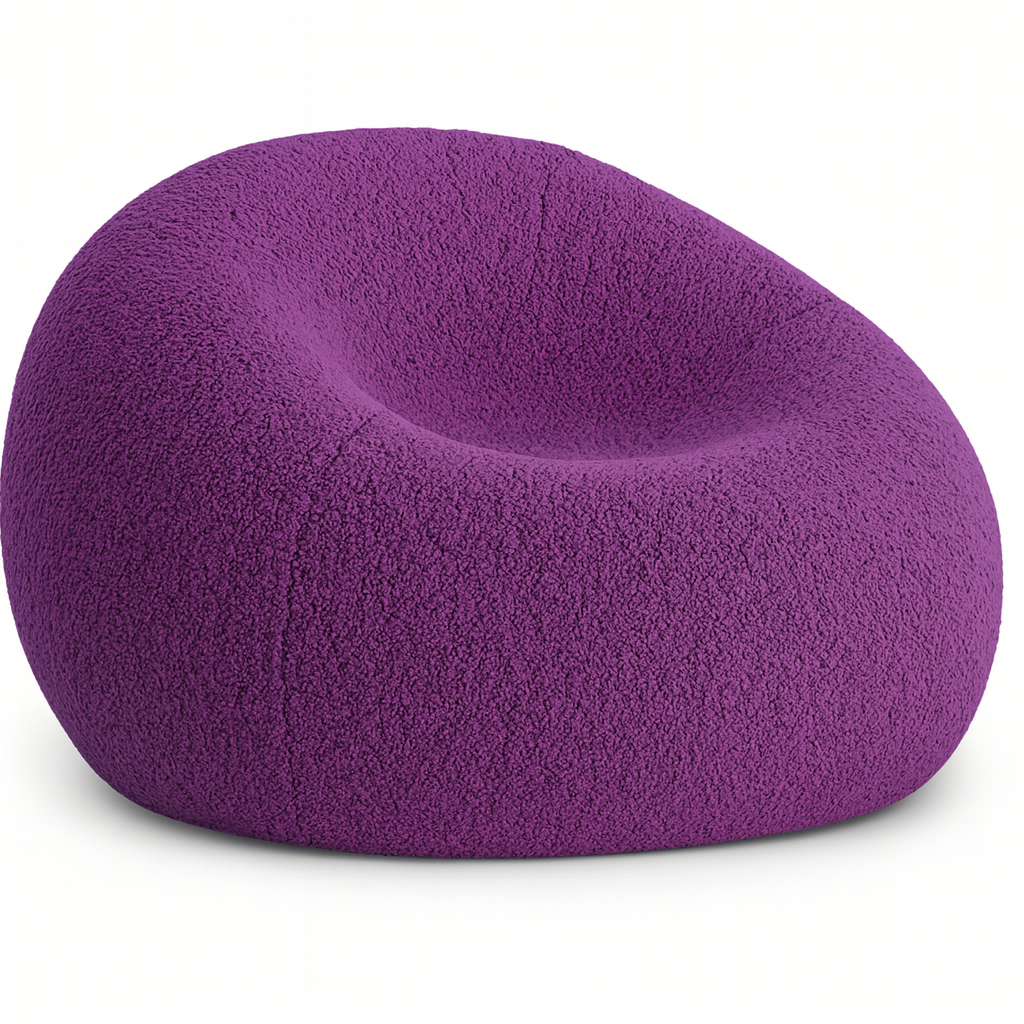 Loomi - Pouf poire Violet classique en laine