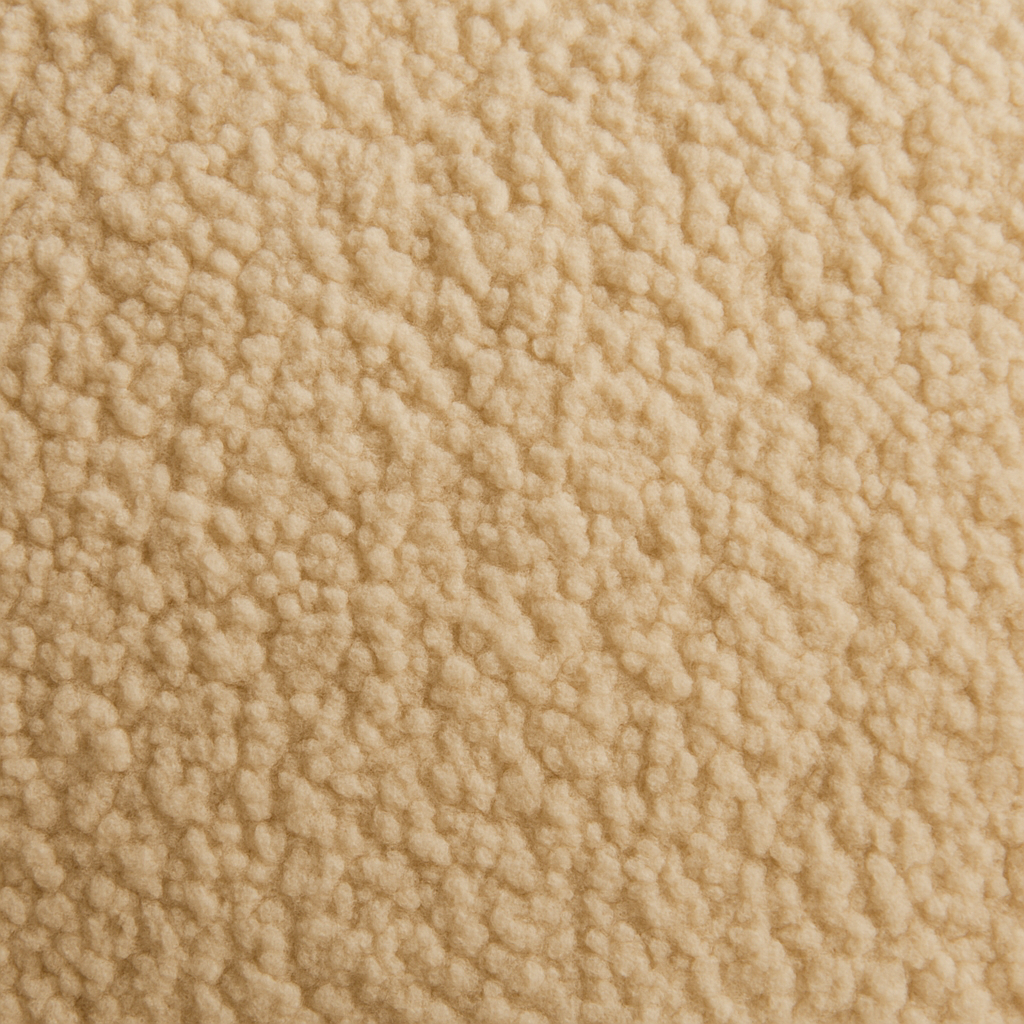 Matière du pouf en laine Loomi Beige 