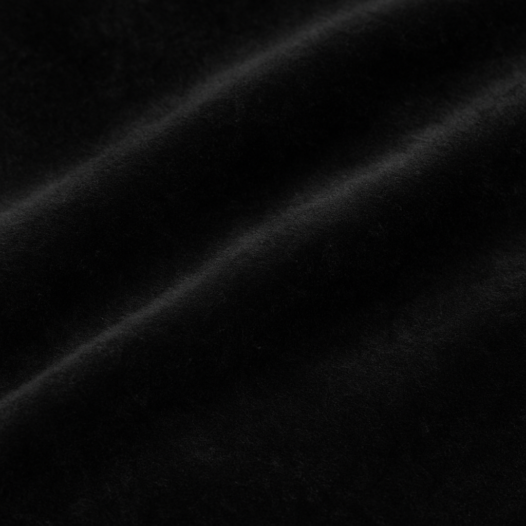 Matière en velours noir