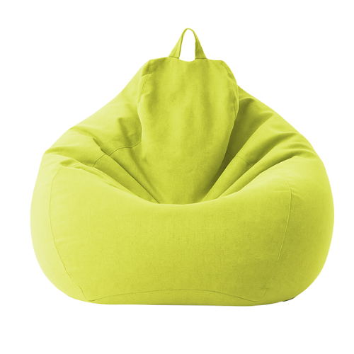 Pouf poire vert clair XL classique en lin