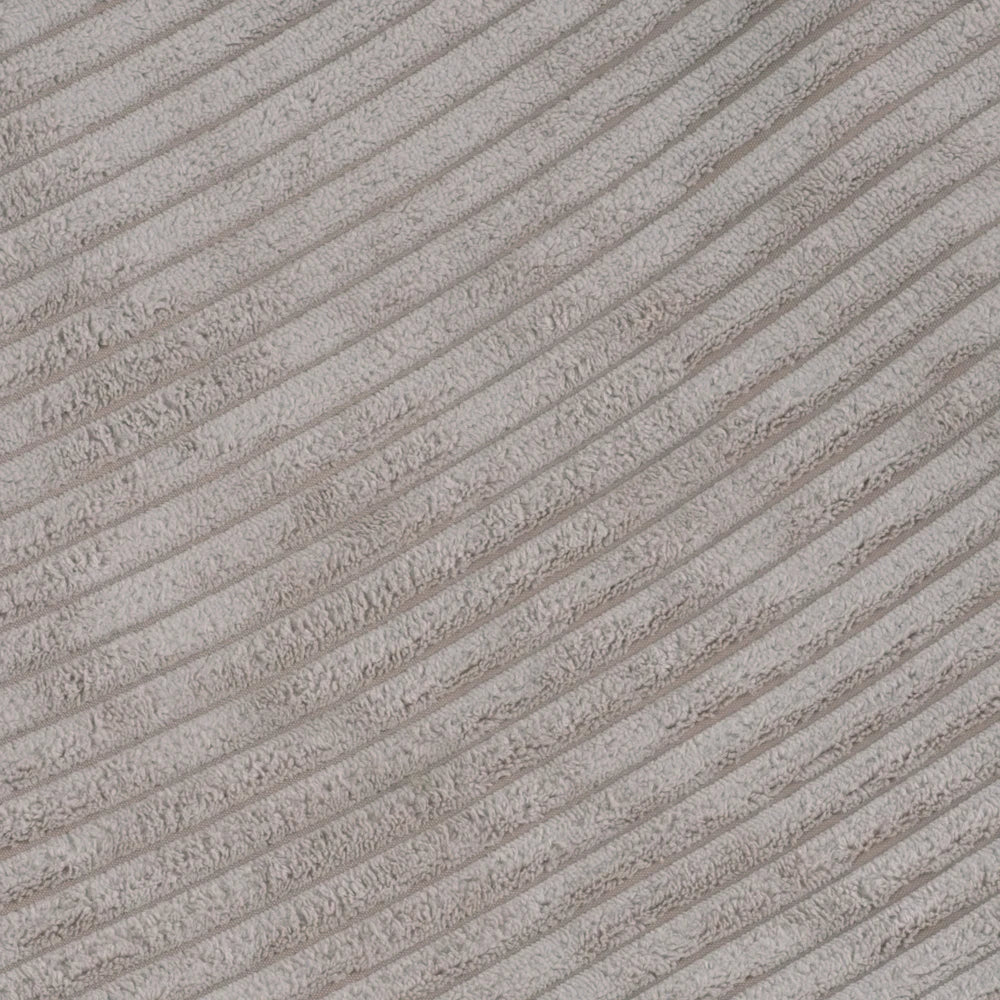 Pouf de sol marron en velours côtelé pour enfant