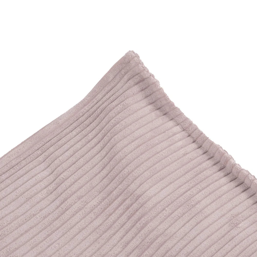 Pouf de sol rose vif en velours côtelé pour enfant