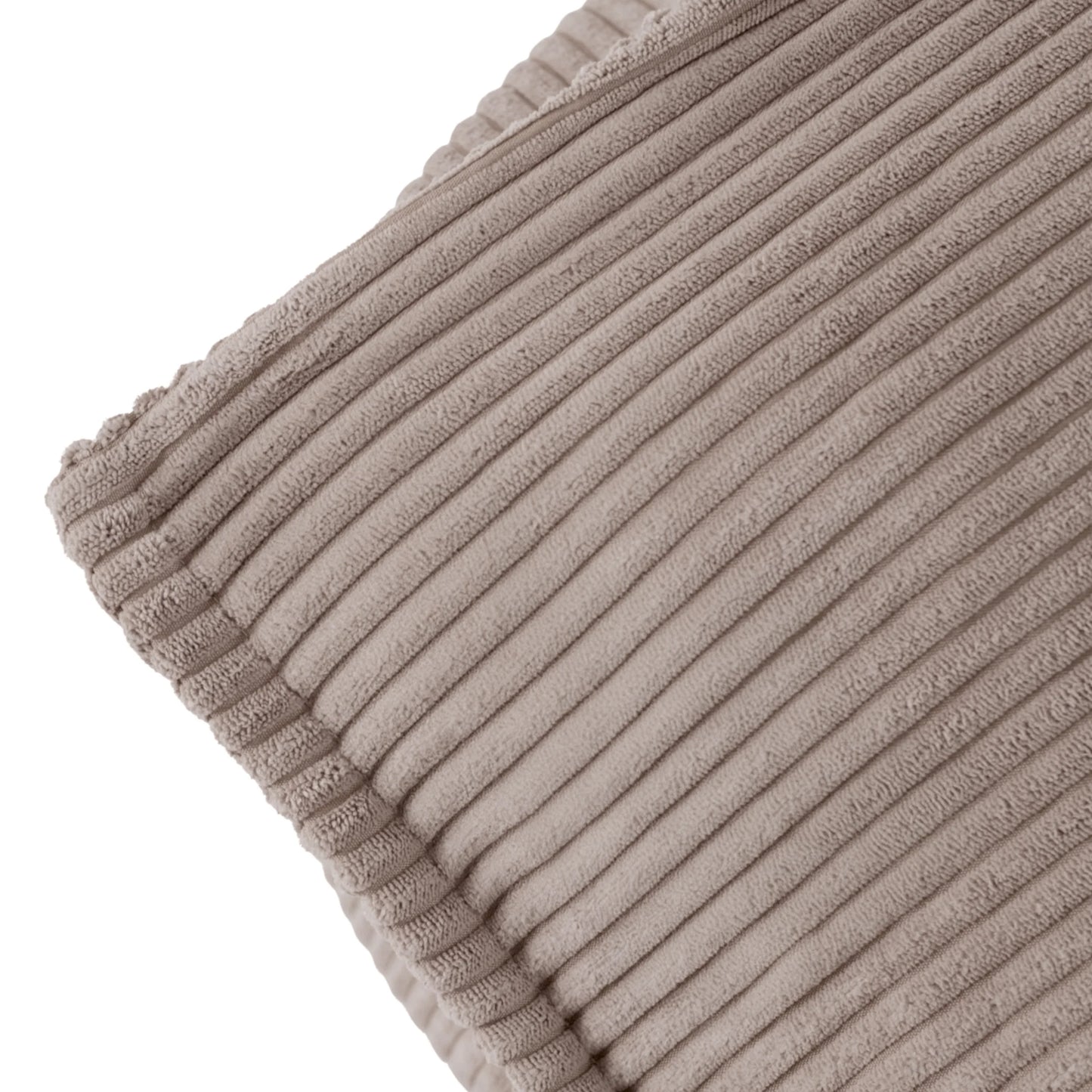 Pouf fauteuil carré en velours côtelé marron pour enfant