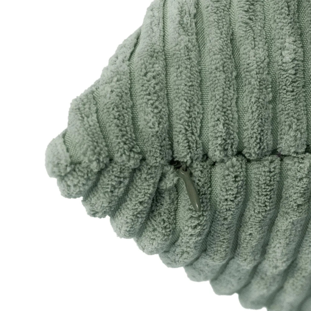 LoungeBear - Pouf Haricot vert en velours côtelé | 120x80cm