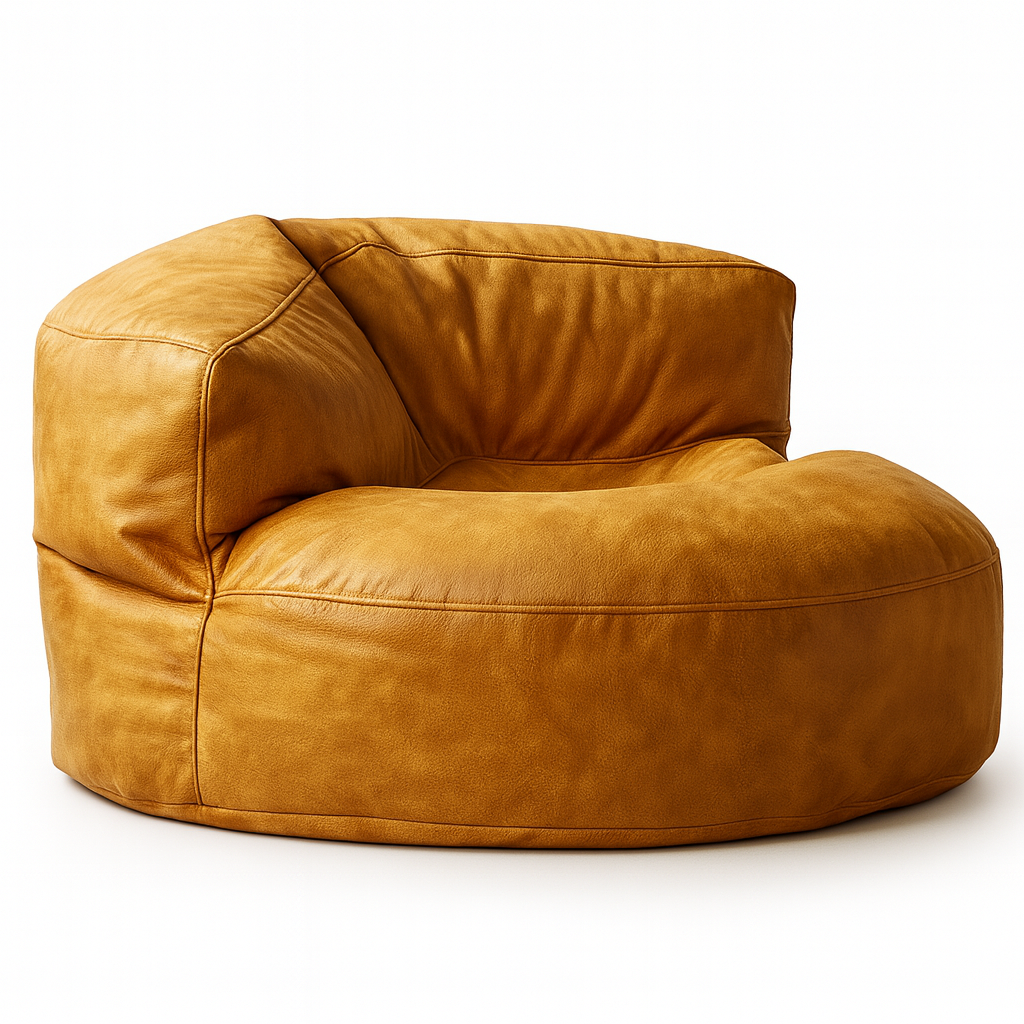 pouf_fauteuil_cuir_jaune
