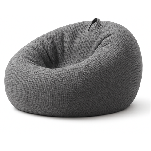pouf poire gris 100% coton